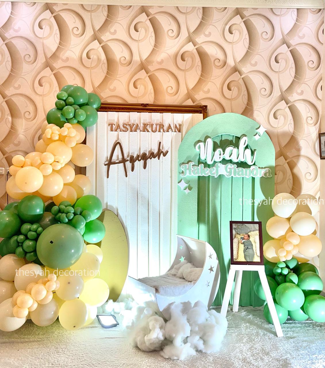 Dekorasi Aqiqah Green dusk